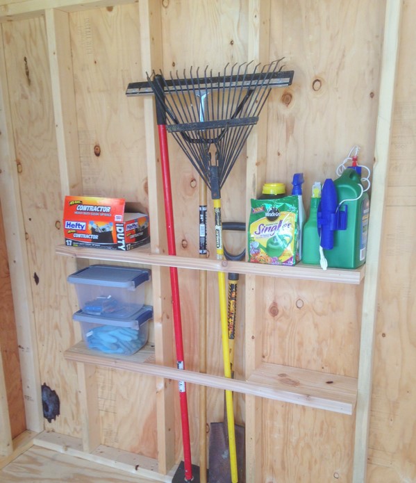 Simple DIY Shelves for your Shed or Garage