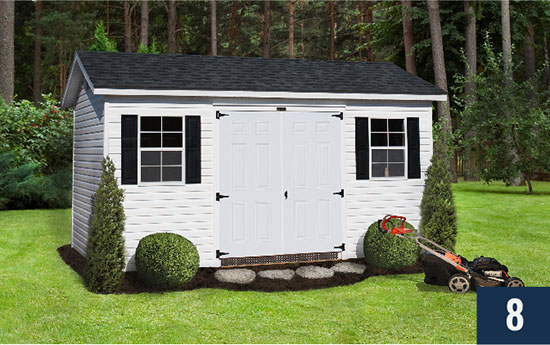 Amish built Vinyl Deluxe from Sheds Direct, Inc.