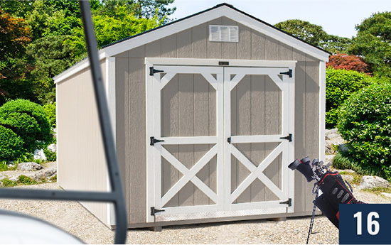 Amish built Painted Smart Shed from Sheds Direct, Inc. Portable Storage Buildings