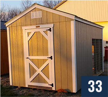 Custom Amish built Dog Kennel from Sheds Direct, Inc.
