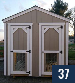 dog kennel storage shed