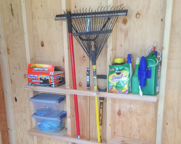 DIY Shed Organization from Sheds Direct, Inc.