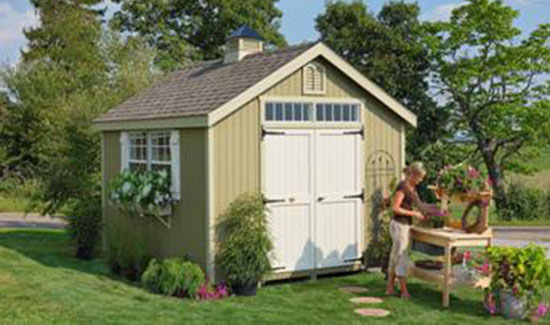 williamsburg colonial garden shed - sheds direct, inc