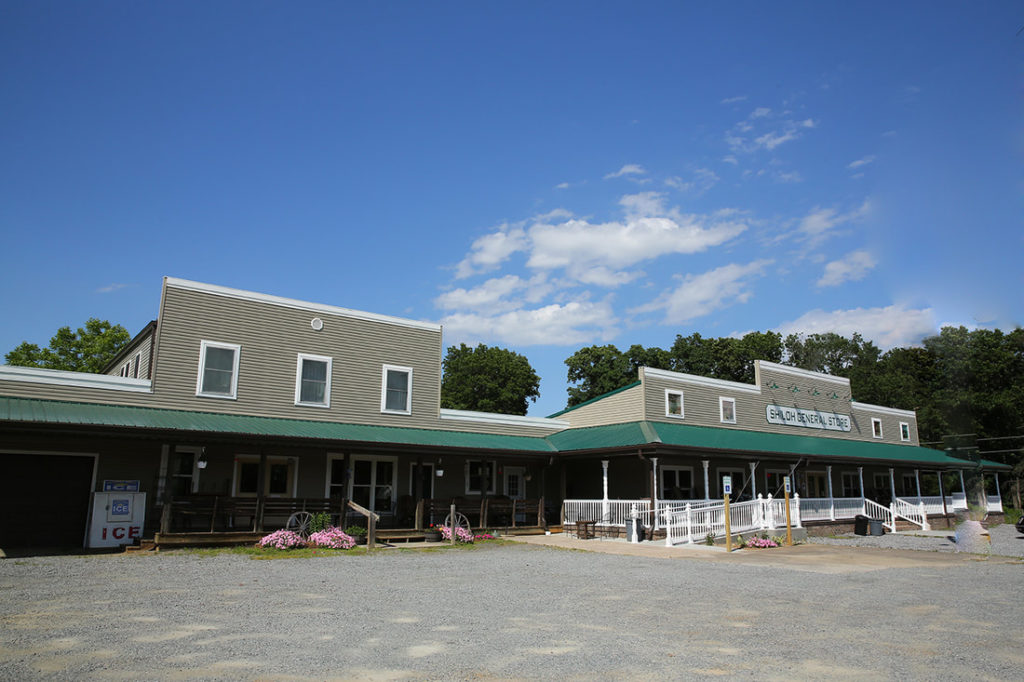 Pole Barn General Store with Green Detailing