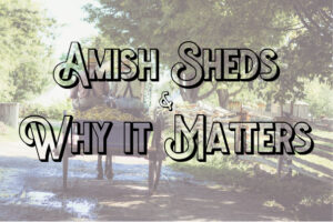 Amish Sheds & Why It Matters